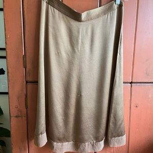 Rebecca Taylor 100% Silk Bronze Skirt 🌟